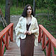 Cape milk color of motives. Wraps. IRINA GRUDKINA Handmade Knitwear. My Livemaster. Фото №6