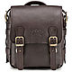 Leather shoulder bag 'Jack' (dark brown). Crossbody bag. Russian leather Guild. My Livemaster. Фото №6