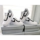 Кроссовки белые, кастом кроссовок Nike Air Force,чёрный,ручная роспись, Кроссовки, Волжский,  Фото №1