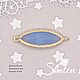 Заказать КР62 Коннектор с цветными кристаллами. Родированная фурнитура. Shatonshop. Ярмарка Мастеров. . Коннекторы Фото №3
