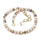 Украшения handmade. Livemaster - original item Natural opal beads, opal choker, pink opal necklace. Handmade.