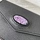 Кошелёк с натуральным чароитом. Кошельки. Мастерская E.K.Goods. Интернет-магазин Ярмарка Мастеров.  Фото №2