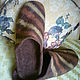 Felted Slippers mens Chocolate bar with filling. Slippers. Julia. Online shopping on My Livemaster.  Фото №2