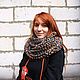 Шерстяной снуд крупной вязки "Рок-н-ролл" в два оборота. Снуды. IRINA GRUDKINA Handmade Knitwear. Ярмарка Мастеров.  Фото №10