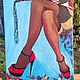 Картина Девушка в Красных туфлях, туфли на шпильках, Картины, Бахчисарай,  Фото №1