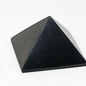 Сувениры и подарки handmade. Livemaster - original item Pyramid of shungite 20 cm polished, stone decor for home. Handmade.