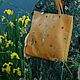Шопер из натуральной кожи с цветочной вышивкой. Сумка-шоппер. Мария Novelbags Сумки, аксессуары.. Ярмарка Мастеров.  Фото №4