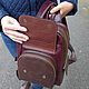 Order  Women's leather backpack brown and Burgundy Audrey Mod P47–682. Natalia Kalinovskaya. Livemaster. . Backpacks Фото №3