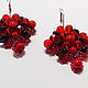 Earrings "Summer berries" garnet, red corral. Earrings. Galina Svetlova. My Livemaster. Фото №5