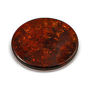 Материалы для творчества handmade. Livemaster - original item Cabochon circle 35 mm natural Baltic amber. Handmade.