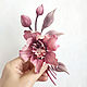 Brooch made of velvet Orchid Pink. Brooches. natalya-4 (natalya-4). My Livemaster. Фото №5
