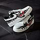 Кастомные кроссовки белые nike  AF1, ручная роспись, Venomарт. Кроссовки. O-Go-Art.Кастомизация одежды и обуви. Ярмарка Мастеров.  Фото №13