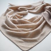 Аксессуары handmade. Livemaster - original item scarves: Knitted scarf made of mink / angora cream scarf fluffy. Handmade.