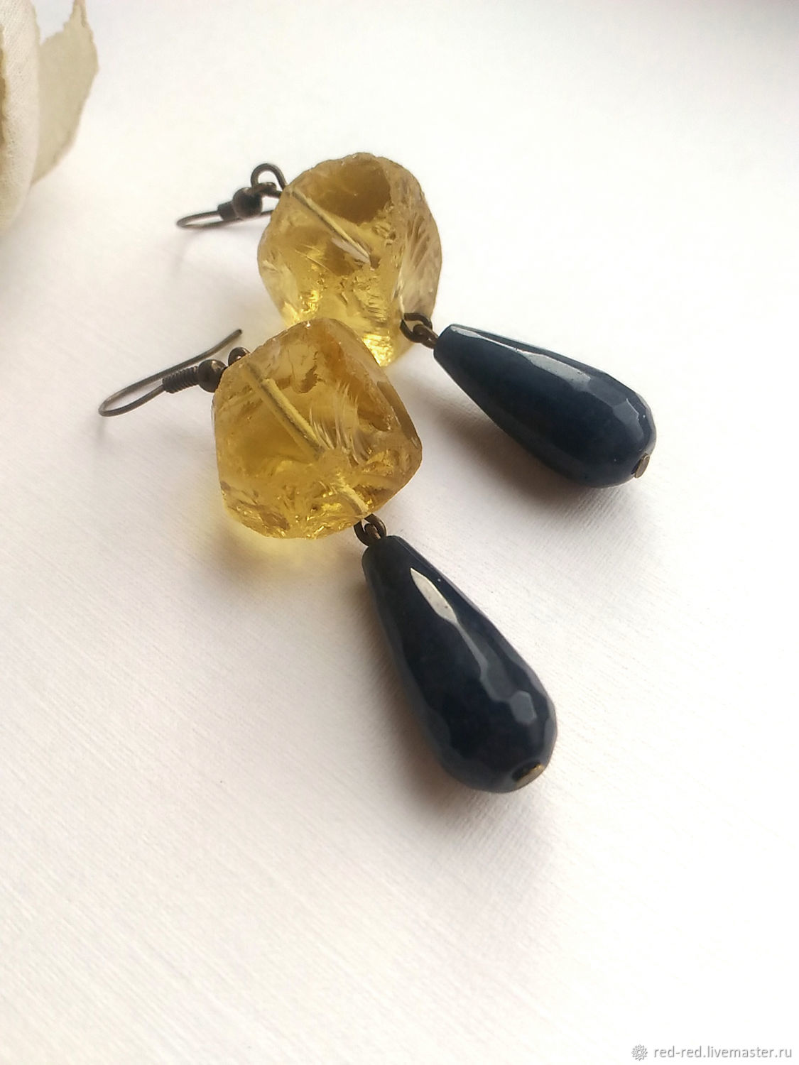 Yellow Quartz Earrings And Dark Agate Drop Online On Livemaster With Shipping J01ctcom Moscow Yellow Quartz Earrings And Dark Agate Drop Online On Livemaster With Shipping J01ctcom Moscow