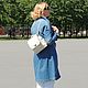  Women's Leather White Ariel Mod Backpack Bag. CP53-741. Backpacks. Natalia Kalinovskaya. Online shopping on My Livemaster.  Фото №2