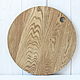 Large round cutting Board. Oak. d 40 cm. Color 'walnut'. Cutting Boards. derevyannaya-masterskaya-yasen (yasen-wood). My Livemaster. Фото №4