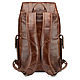 Leather backpack 'Hannibal' (brown wax). Backpacks. Russian leather Guild. My Livemaster. Фото №4
