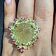 Кольцо с кварцем с золотым рутилом 24ct. Кольца. GoldenFlower. Ярмарка Мастеров.  Фото №5