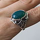 Ring Carolina natural onyx, silver 925, Rings, Kostroma,  Фото №1