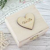 Свадебный салон handmade. Livemaster - original item Ring box wooden wedding ring box. Handmade.