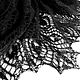 Order Black Night Shawl knitted openwork large down. Lace Shawl by Olga. Livemaster. . Shawls Фото №3