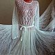 Elegant dress 'snow Queen-3' handmade. Dresses. hand knitting from Galina Akhmedova. My Livemaster. Фото №5