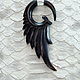  from the horn of a Buffalo Wing 2. Single earring. Garuda. Online shopping on My Livemaster.  Фото №2