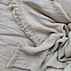 Manta de lino con flecos - elegante colcha de lino, Blankets, Moscow,  Фото №1