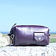 Women's cosmetic bag (dressing case) made of genuine leather 'The golden classic», Beauticians, St. Petersburg,  Фото №1