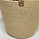 Кашпо для цветов из джута. Корзины. Lacejute. Ярмарка Мастеров.  Фото №4