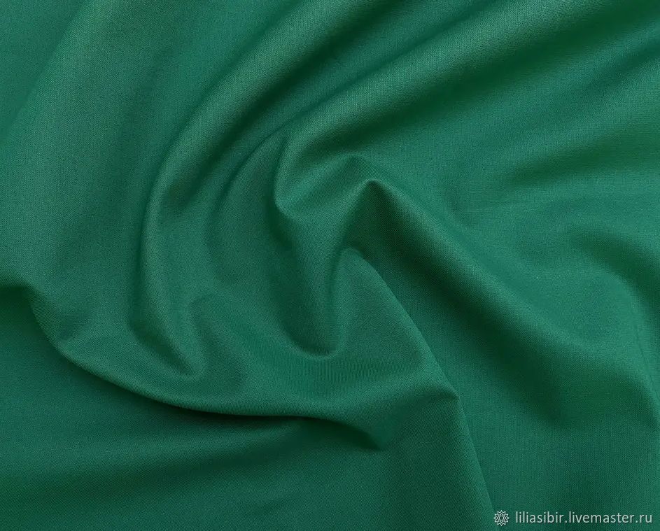 Хлопок изумрудного цвета Италия купить в интернет-магазине Ярмарка ...