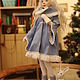 The Snow Maiden is an author's interior doll 30 cm. Ded Moroz and Snegurochka. KapustinaArt. My Livemaster. Фото №4