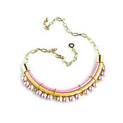 Украшения handmade. Livemaster - original item Necklace with Swarovski pearls 