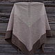 Beige handkerchief knitted shawl kerchief bactus brown. Shawls1. SolarisArtis. Online shopping on My Livemaster.  Фото №2