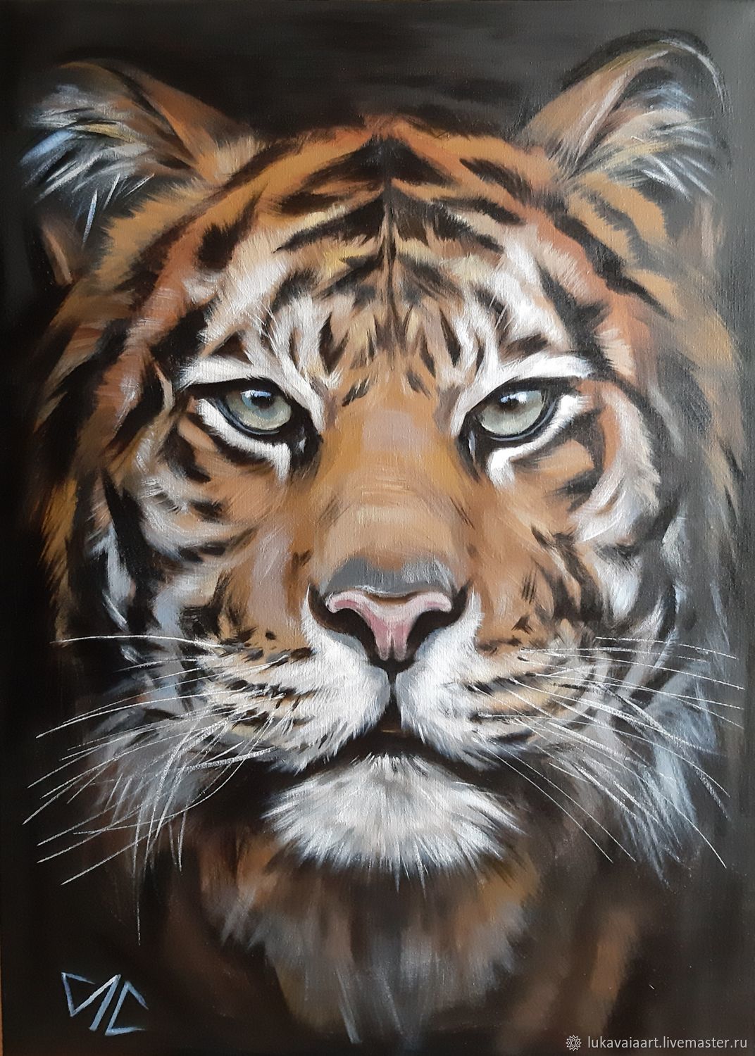 Картина акрилом Тигра – заказать на Ярмарке Мастеров – LLQRQRU | Картины,  Выборг