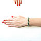 Pearl bracelet 'Enchanted forest' green thin bracelet. Bead bracelet. Irina Moro. My Livemaster. Фото №5