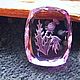 ПРОДАН! Аметист, инталия. Чертополох! 22Х17,5Х4,5мм, 16,3 карат, Кабошоны, Санкт-Петербург,  Фото №1