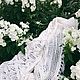Shawl knitted Snow White Lily. Shawls. (Milena-Pobedova) (Milena-Pobedova). Online shopping on My Livemaster.  Фото №2