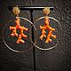 Coral Twig Earrings'. Earrings. Jewelry by Burdo. Online shopping on My Livemaster.  Фото №2