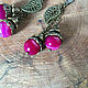 Classic earrings with agate 'Sweet berry'. Earrings. BijouSiberia. My Livemaster. Фото №4