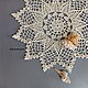 Decorative napkins: Knitted lace napkin No. №50. Doilies. Lace knitting workshop. Lidiya.. My Livemaster. Фото №6