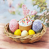 Косметика ручной работы handmade. Livemaster - original item Set of handmade Easter soap eggs cake buy as a gift. Handmade.