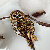 Украшения handmade. Livemaster - original item Brooch Owl. Handmade.