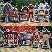 Сувениры и подарки handmade. Livemaster - original item Christmas decorations: Victorian houses. Handmade.