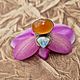 Кольцо с сердоликом и ларимаром. Кольца. Karma-jewelry. Ярмарка Мастеров.  Фото №4
