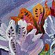 Картина «Букет лилий на фиолетовом ». Картины. Oksana-slezina-. Ярмарка Мастеров.  Фото №5