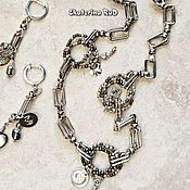 Украшения handmade. Livemaster - original item A set of Necklace-chain and earrings 