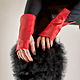 Red gloves for prom and more! Leather mitts, Mitts, Dusseldorf,  Фото №1