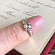 Винтаж: Антикварное кольцо бриллианты жемчужина. Кольца винтажные. Austrian Vintage. Интернет-магазин Ярмарка Мастеров.  Фото №2