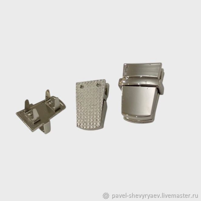 Замок Застежка для Сумок и Портфелей, Цвет Серебристый Никель, ZM00371 ...